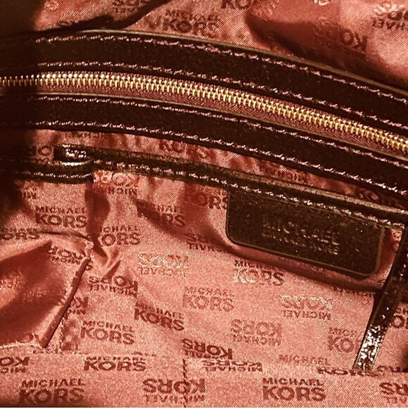 Michael Kors Astor Studded Handbag - Deep Maroon - Picture 3 of 5